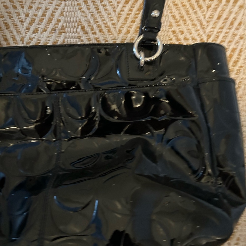 Coach black patent leather bag - Picture 5 of 7
